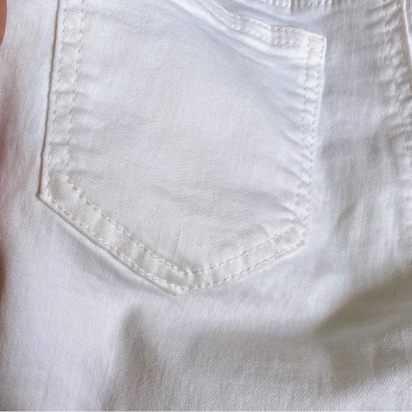 🐚 MISS BON WHITE COTTON HIGH WAIST JEAN SHORTS! - Picture 11 of 12